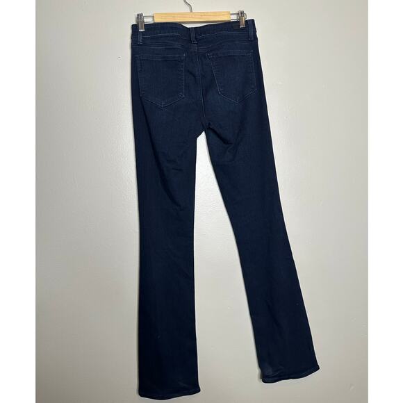 Paige Manhattan Bootcut Jeans High Rise Dark Wash Denim Size 29 - Picture 7 of 8